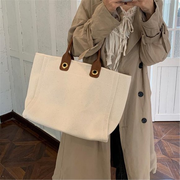 Hand bag single shoulder hand canvas bag - Picture 2 of 7